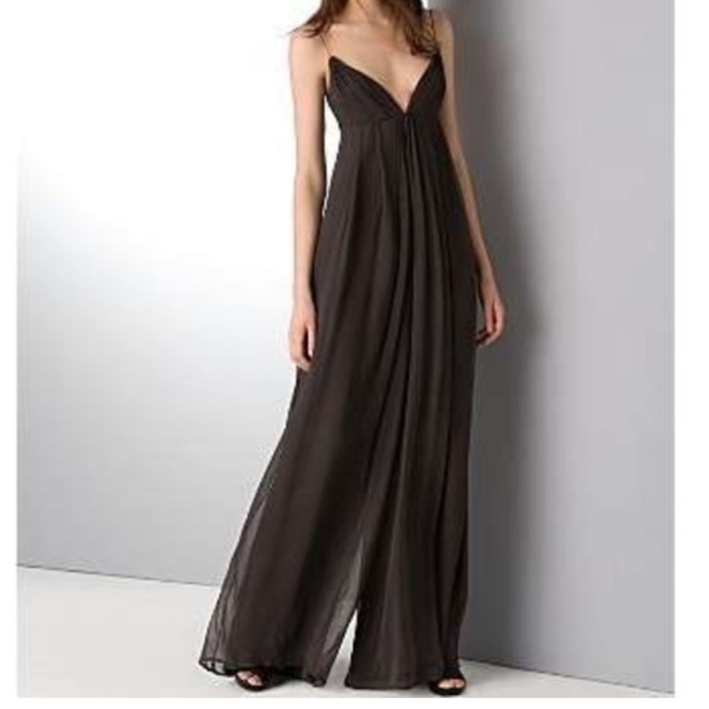 Elizabeth and James black silk blend jumpsuit